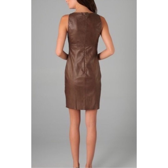 Robert Rodriguez Leather Bow Dress Mini
